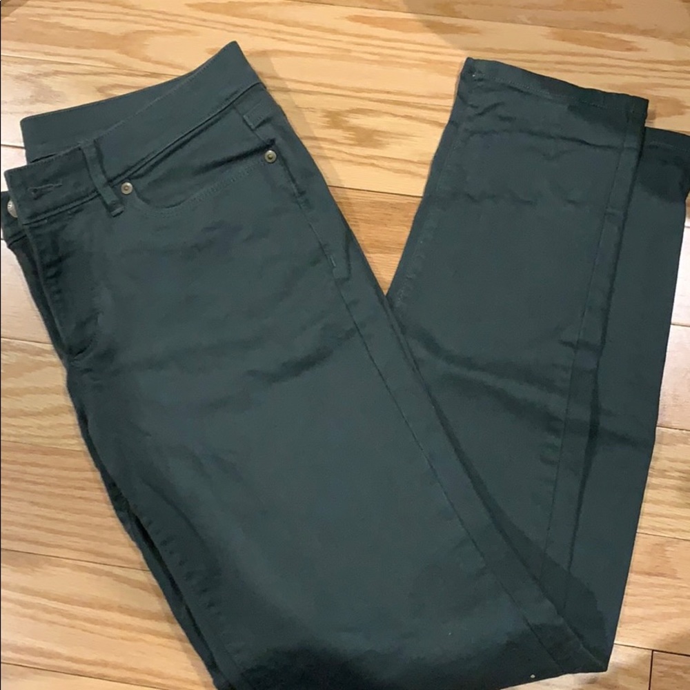 Modern Skinny Green Jeans